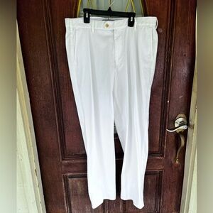 Peter Millar  white flat front dress pants white size 35 /29.